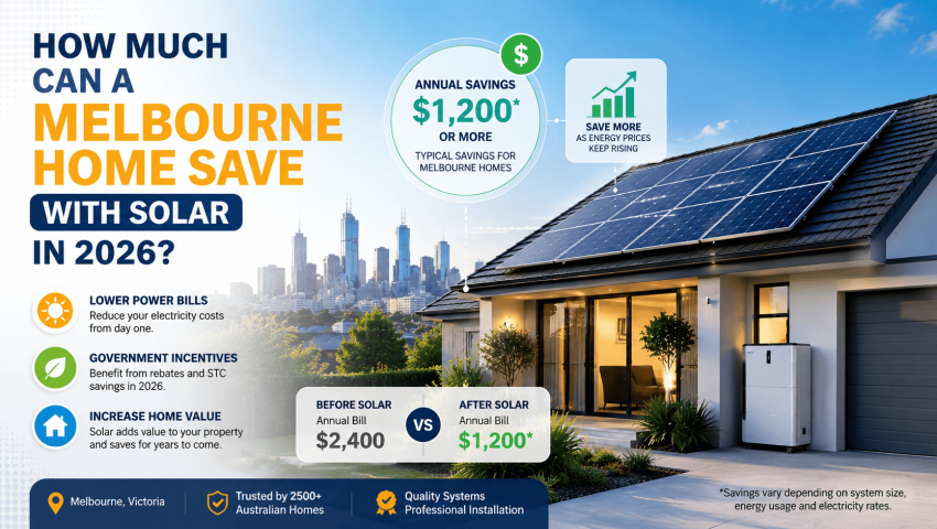 How Much Can a Melbourne Home Save with Solar in 2026?