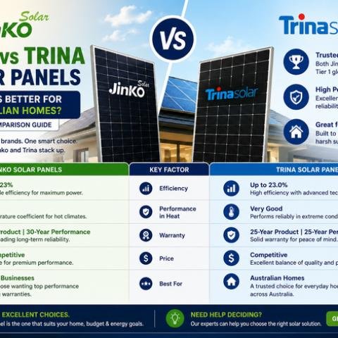 Jinko vs Trina Solar Panels: Which Is Better for Australian Homes?