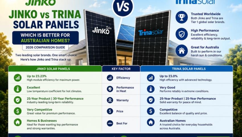 Jinko vs Trina Solar Panels: Which Is Better for Australian Homes?