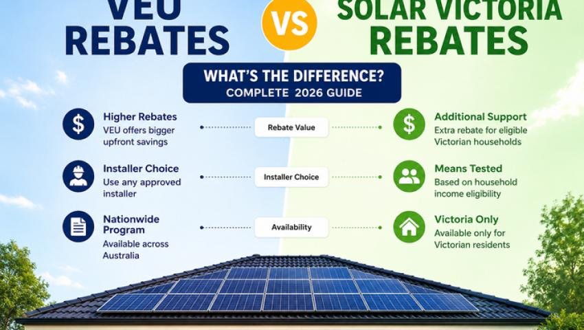 VEU vs Solar Victoria Rebates: What's the Difference?