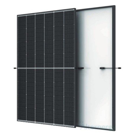 Trina Vertex S+ 440W Dual Glass N-type Topcon TSM-440NEG9R.28 – 144half-cells Black 30mm MC4-EVO2 – IEC61215:2021